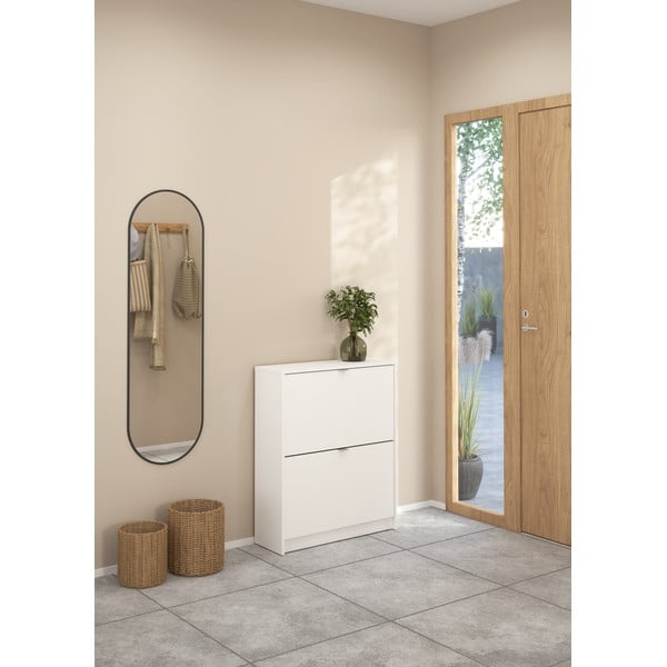 Biała uchylna szafka na buty Shoes – Tvilum-image-1