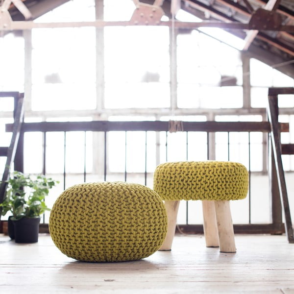 Jasnozielony taboret HF Living Nature-image-1