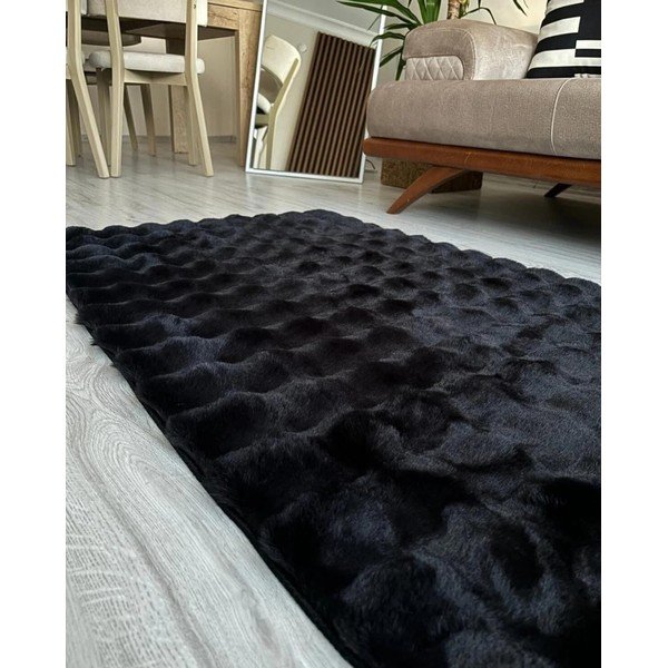 Czarny dywan odpowiedni do prania 150x230 cm Bubble Black – Mila Home-image-2