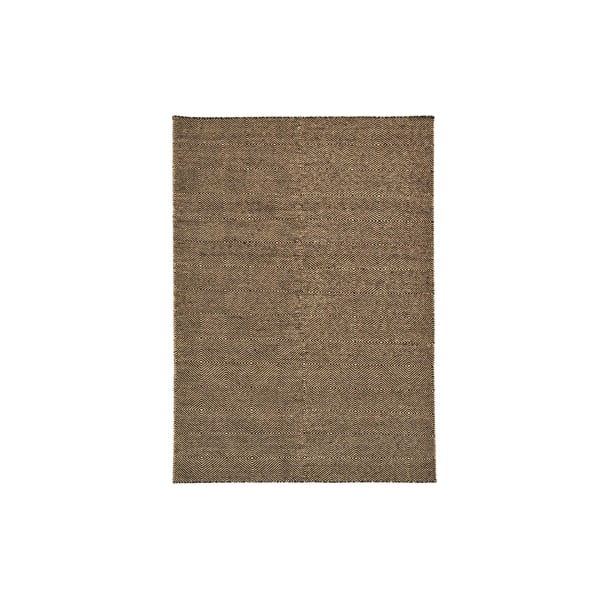 Ręcznie tkany dywan Dark Brown Kilim, 160x222 cm