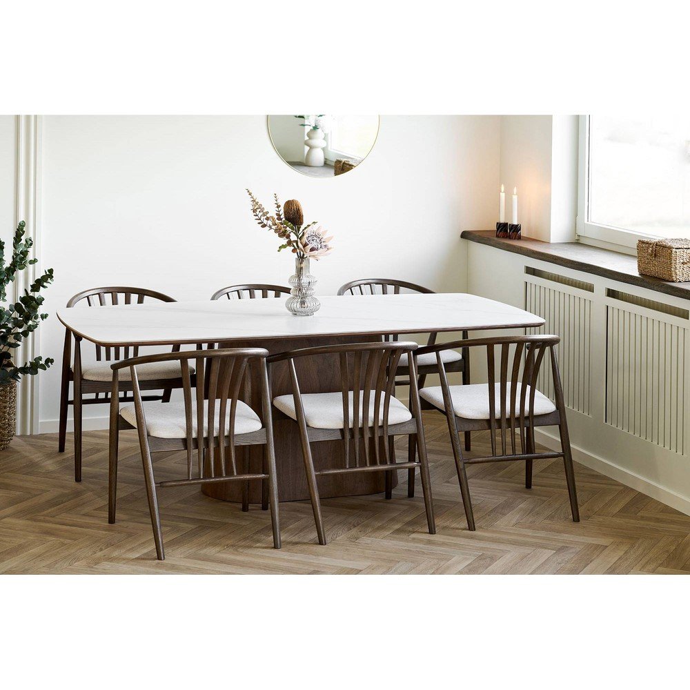 Stół z ceramicznym blatem 90x200 cm Noli – House Nordic (zdjęcie 4)