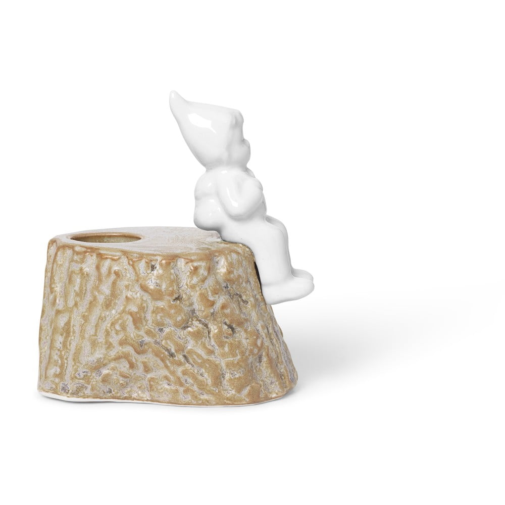 Świąteczny świecznik z porcelany i kamionki Kähler Design, dł. 9 cm (zdjęcie 3)