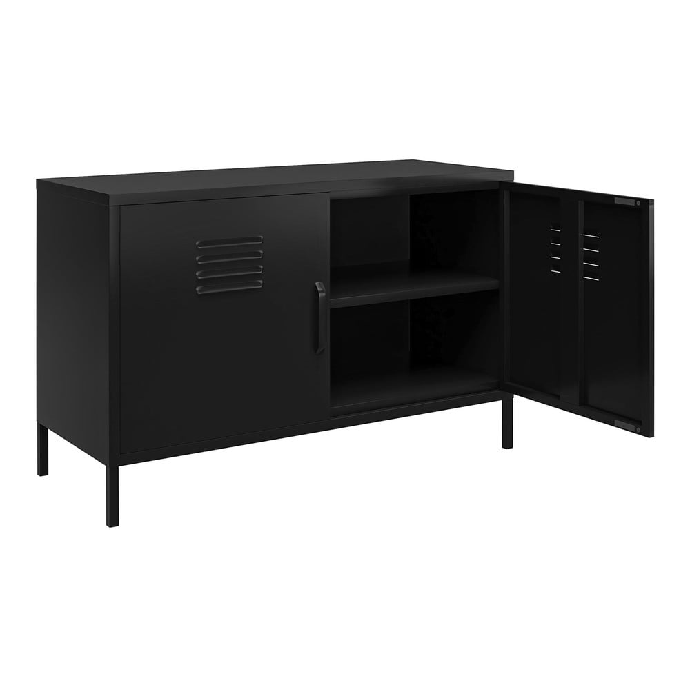 Czarna metalowa szafka 100x64x40 cm Mission District – Støraa (zdjęcie 4)