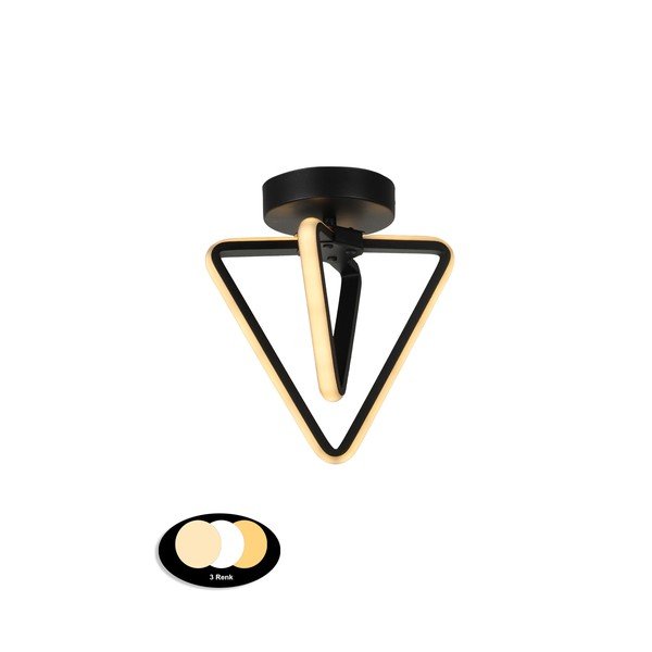 Czarna metalowa lampa sufitowa LED Baris – Squid Lighting-image-2