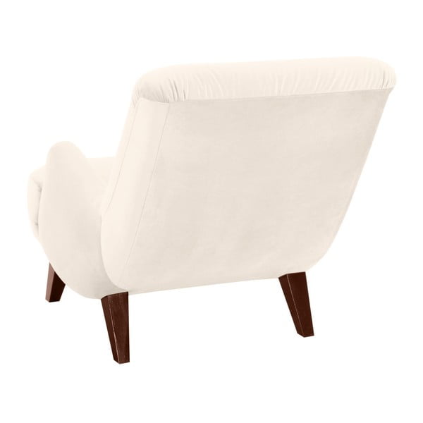 Kremowy fotel z brązowymi nogami Max Winzer Brandford Suede-image-2