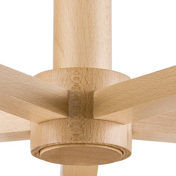 Szara lampa sufitowa z tekstylnym kloszem ø 15 cm Ellie – LAMKUR-image-4