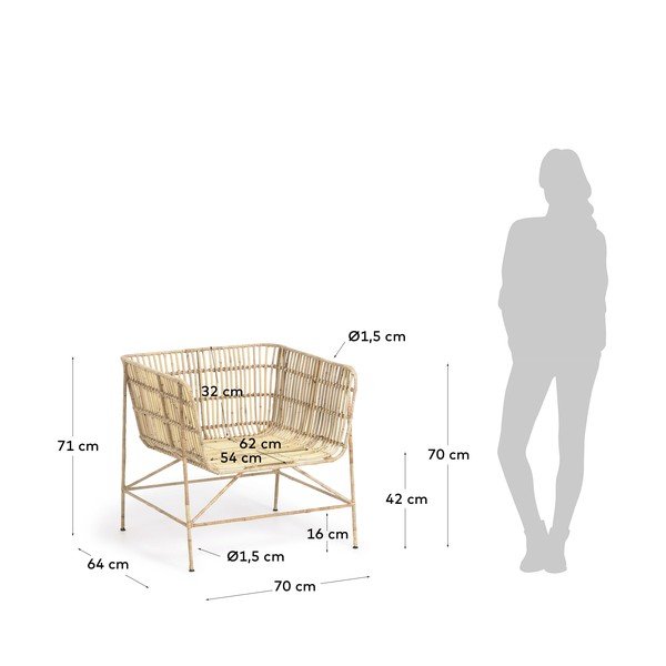Rattanowy fotel Kave Home Aiala-image-4