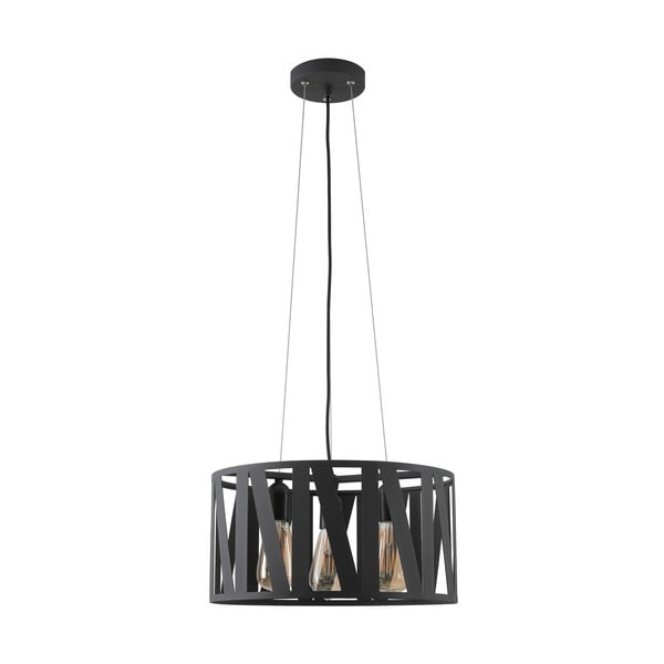 Czarna lampa wisząca z metalowym kloszem ø 39,5 cm Melody – GTV