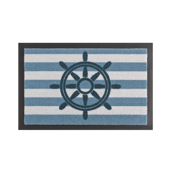 Niebieska wycieraczka Hanse Home Steering Wheel, 40x60 cm