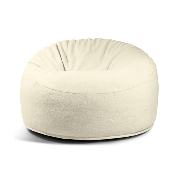 Kremowy worek do siedzenia z materiału bouclé Om 110 – SLOWDOWN-image-2