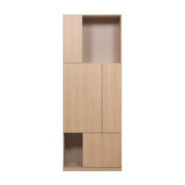 Szafka modułowa w naturalnym kolorze 80x215 cm Build – WOOOD-image-1