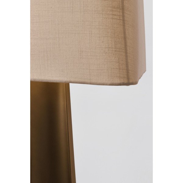 Lampa stojąca w kolorze złota z tekstylnym kloszem (wysokość 151 cm) Tripura – Bizzotto-image-3