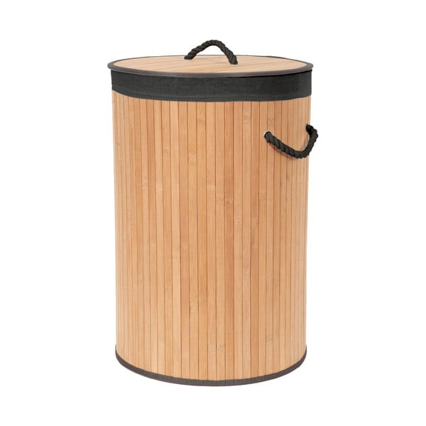 Bambusowy kosz na pranie w naturalnym kolorze 70 l Bamboo – Compactor