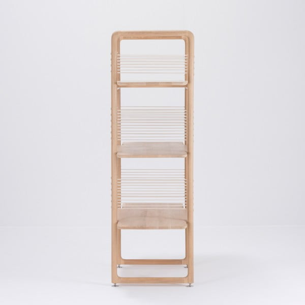 Regał z litego drewna dębowego Gazzda Muse, wys. 140 cm-image-4