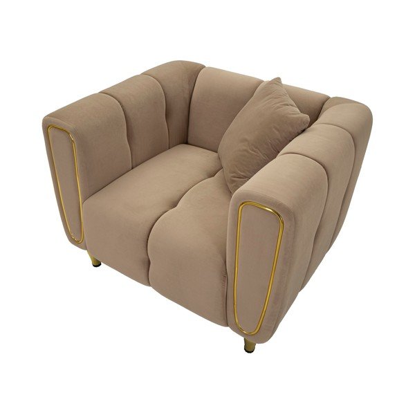 Szarobrązowy aksamitny fotel Alma – Mauro Ferretti-image-4