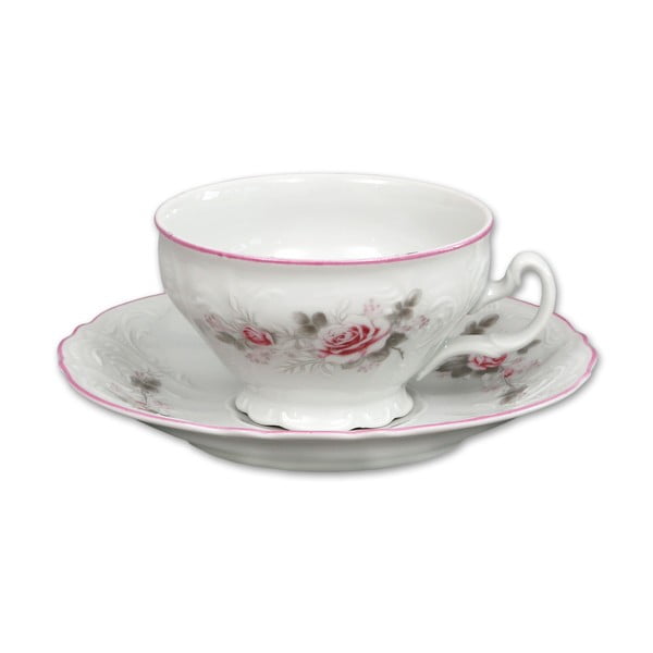 Porcelanowy zestaw na herbatę w róże Thun Bernadotte-image-1