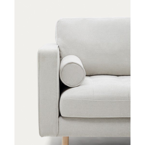 Szarobeżowa sofa  z tkaniny szenilowej 222 cm Debra – Kave Home-image-4