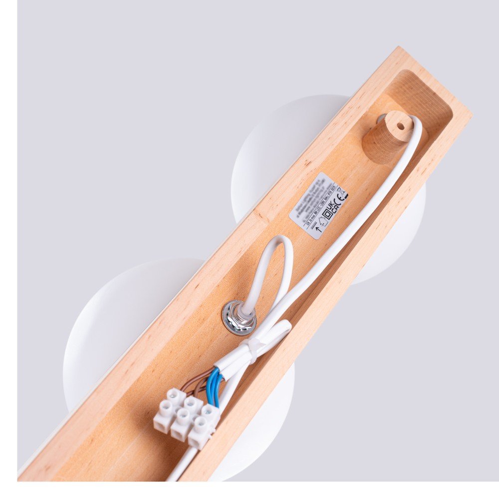 Biało-naturalna lampa sufitowa ze szklanym kloszem ø 12 cm Solum – Sollux (zdjęcie 8)