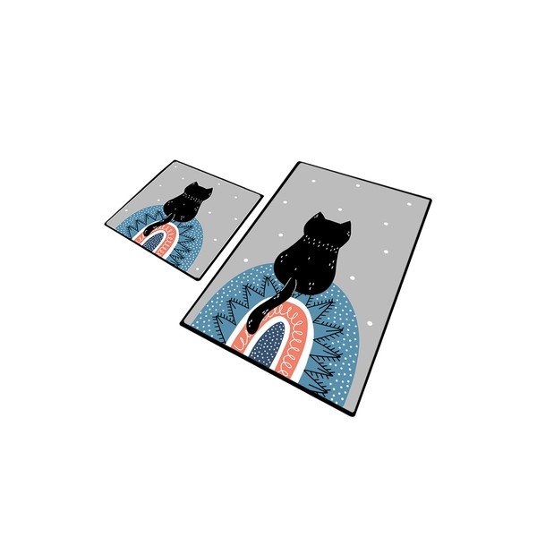 Dywaniki łazienkowe zestaw 2 szt. 60x100 cm Waiten – Foutastic