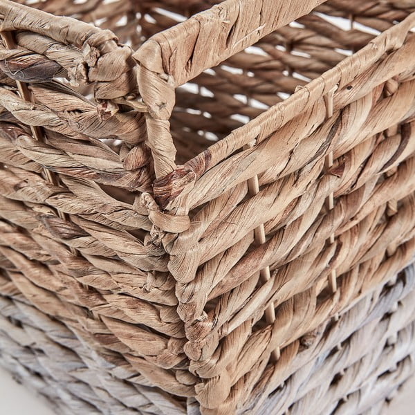 Koszyk wiklinowy z białym detalem Kave Home Woody-image-1