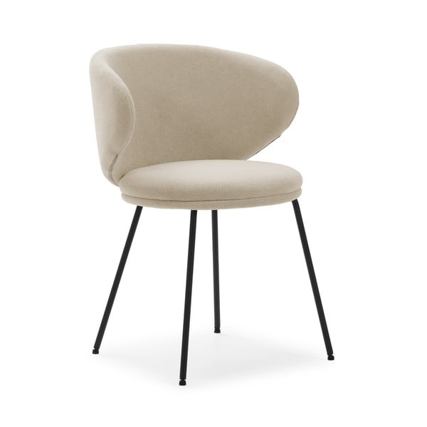 Beżowe tapicerowane fotele jadalniane zestaw 2 szt. Rush – Marckeric