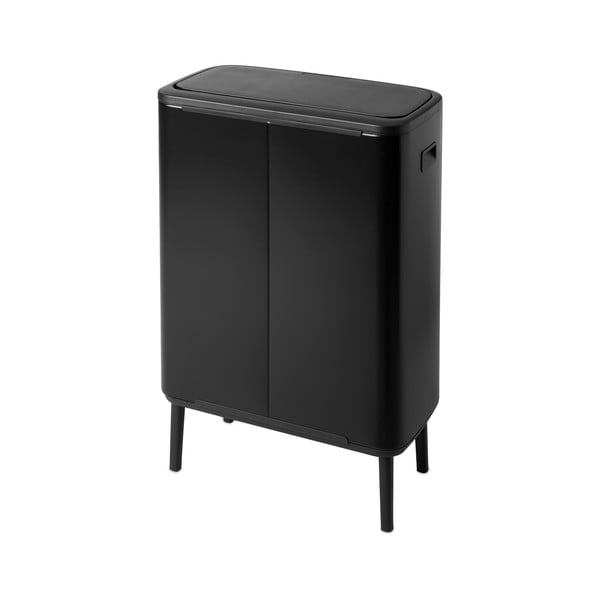 Stalowy kosz na śmieci otwierany na dotyk w kolorze matowej czerni 60 l Bo Touch Bin Hi – Brabantia-image-3