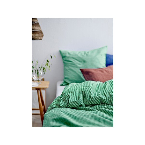 Zielona bawełniana pościel jednoosobowa 140x220 cm Cheerful – Södahl-image-1