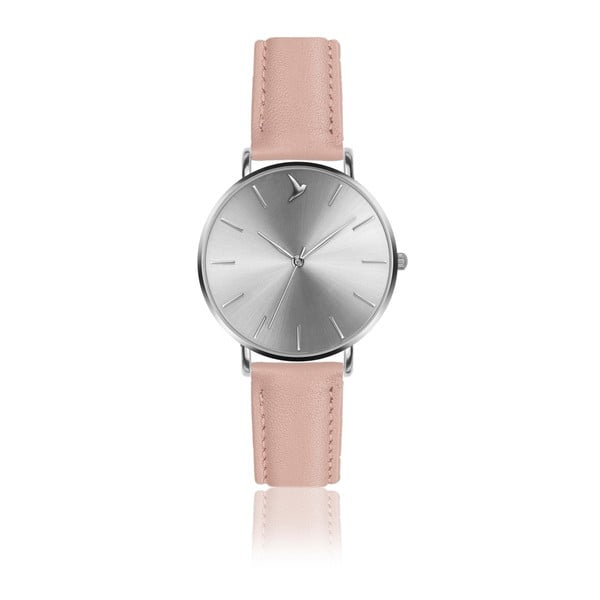 Zegarek damski z różowym paskiem ze skóry Emily Westwood Luxury