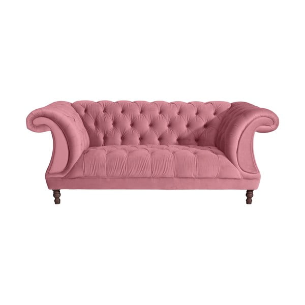 Różowa sofa Max Winzer Ivette, 200 cm