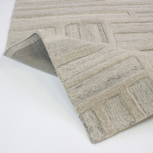 Szarobeżowy wełniany dywan tkany ręcznie 160x230 cm Elva  – Flair Rugs-image-2