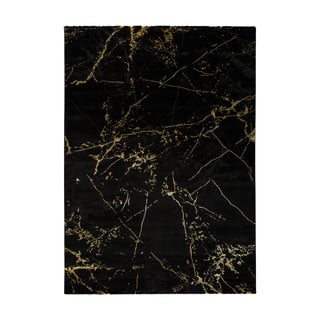 Czarny dywan Universal Gold Marble, 160x230 cm