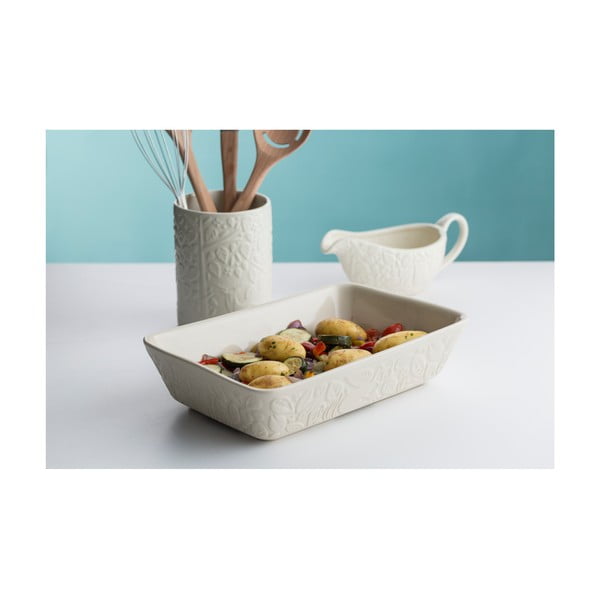 Kremowe kamionkowe naczynie do zapiekania Mason Cash In the Forest, 31x20 cm-image-2