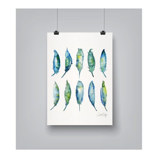 Plakat Americanflat Feathers by Cat Coquillette, 30x42 cm