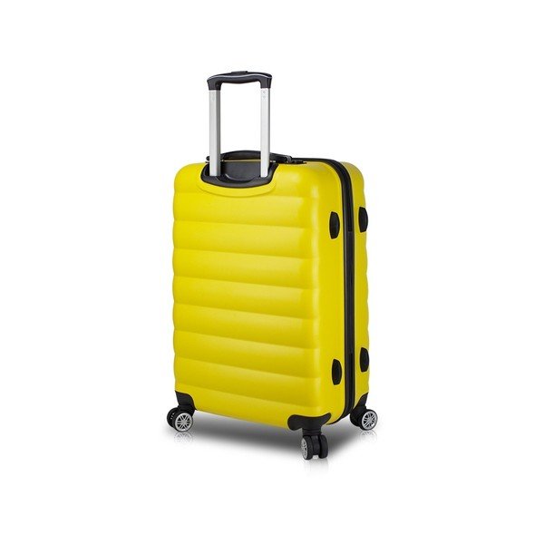 Żółta walizka na kółkach z USB My Valice COLORS RESSNO Large Suitcase