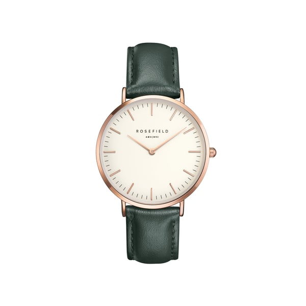Biało-zielony zegarek damski Rosefield - The Bowery