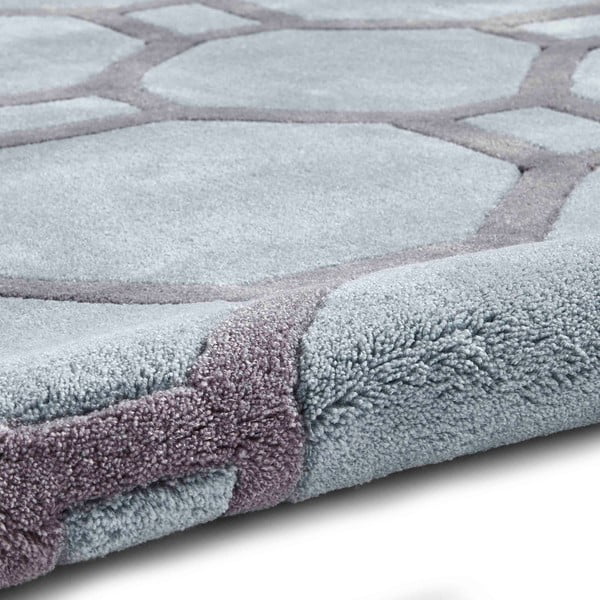 Niebiesko-szary dywan Think Rugs Tile, 120x170 cm-image-3