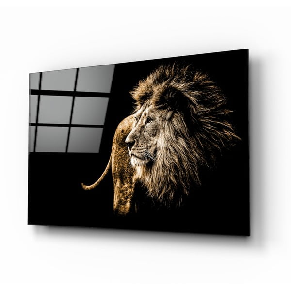 Szklany obraz Insigne Majestic Lion, 110x70 cm