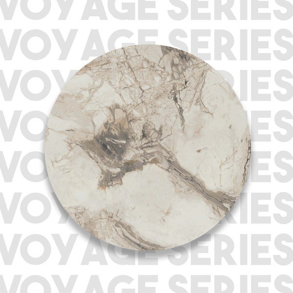 Regał w w biało-złotym kolorze w dekorze marmuru 87,5x175 cm Monica – Kalune Design-image-4