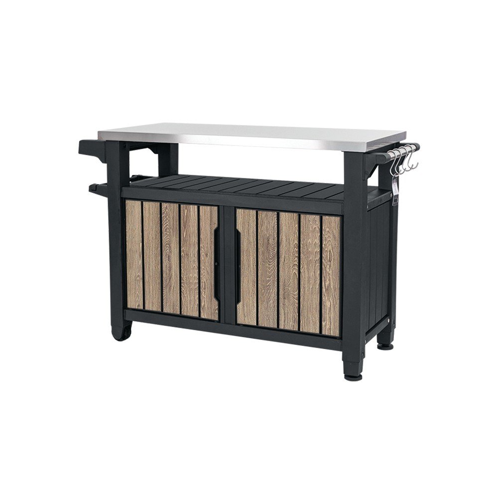 Plastikowy stolik grillowy 134x52 cm Deco Unity XL – Keter