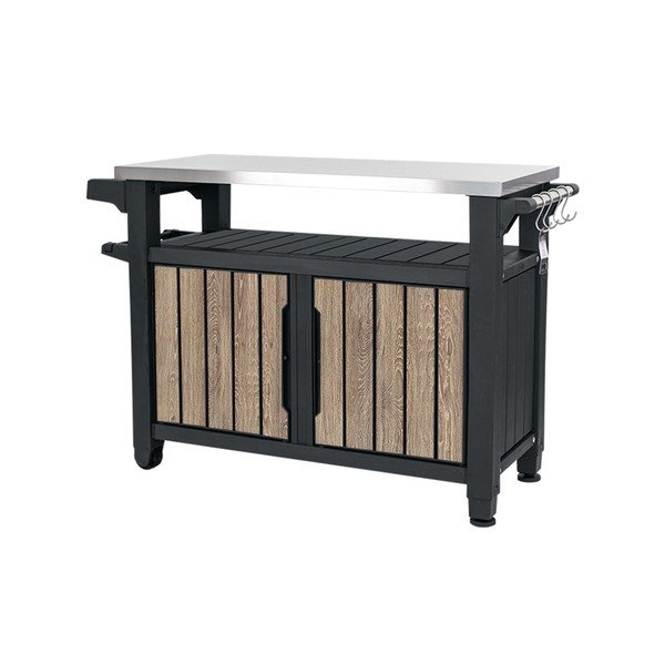 Plastikowy stolik grillowy 134x52 cm Deco Unity XL – Keter