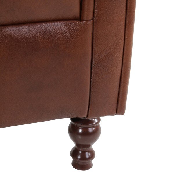 Brązowy fotel skórzany Max Winzer Vary-image-4