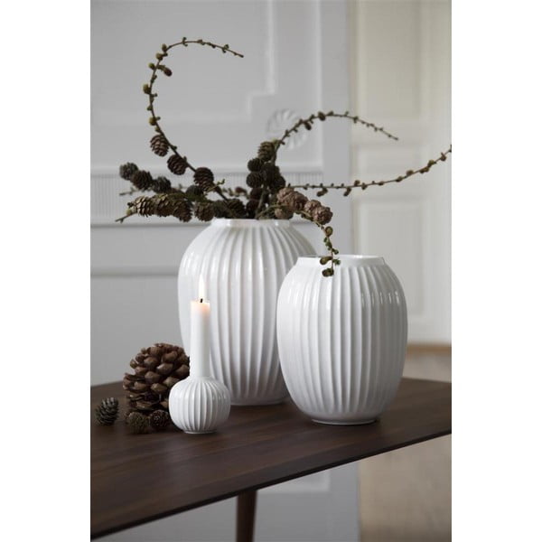 Biały porcelanowy świecznik Kähler Design Hammershoi, ⌀ 7,5 cm-image-4