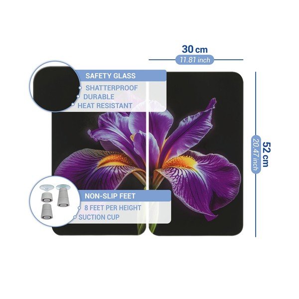 Płyty ochronne na kuchenkę zestaw 2 szt. ze szkła hartowanego 52x30 cm Abdeckplatte  – Wenko-image-4