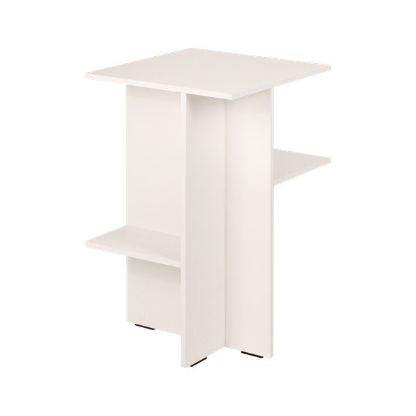 Szarobeżowa szafka nocna z półką Atik – noo.ma-image-3