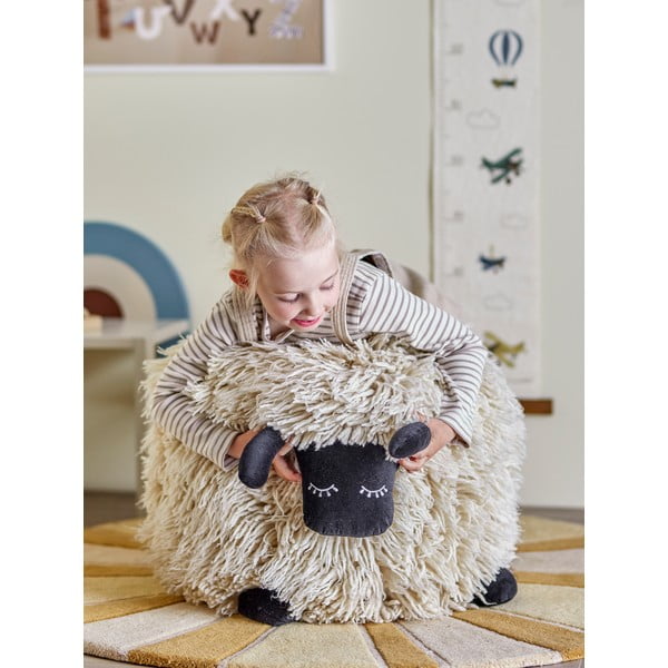 Kremowy wełniany dziecięcy worek do siedzenia Dolly – Bloomingville Mini-image-3