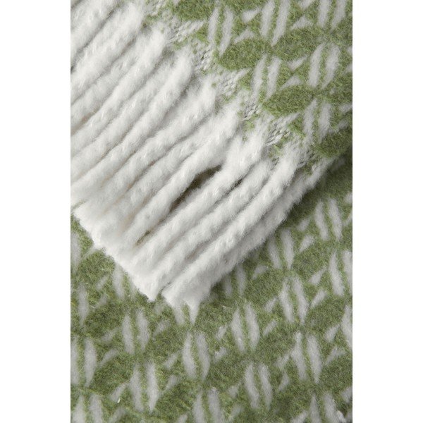 Zielony koc z mieszanki bawełny 140x180 cm Nilo – Euromant-image-1