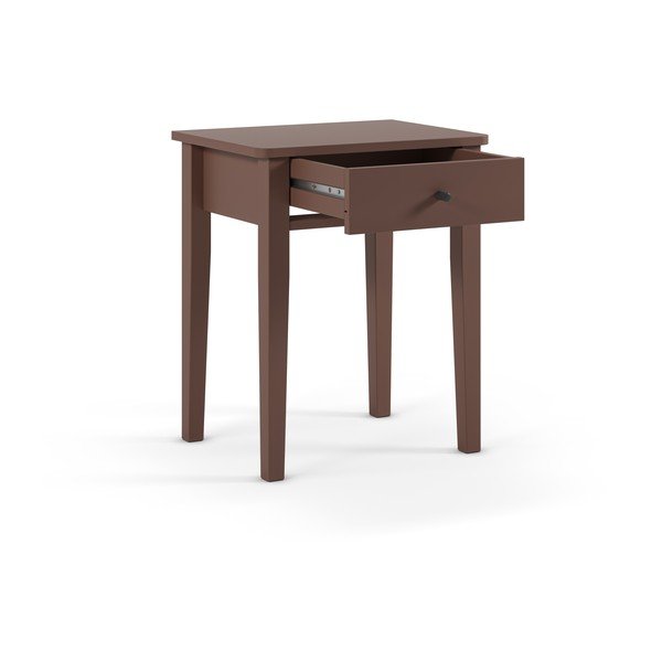 Szafka nocna z matowym wykończeniem w kolorze terakoty Bart – Marckeric-image-3