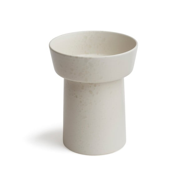 Biały kamionkowy wazon Kähler Design Ombria, wys. 20 cm