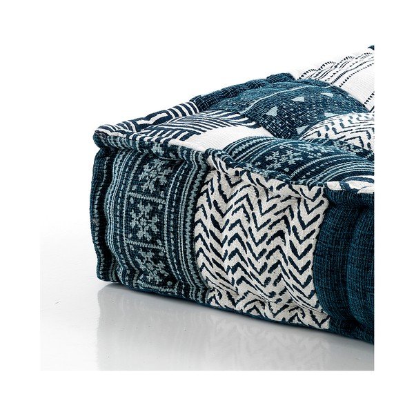 Niebieski puf Oreste Luchettas Yantra Patchwork-image-4