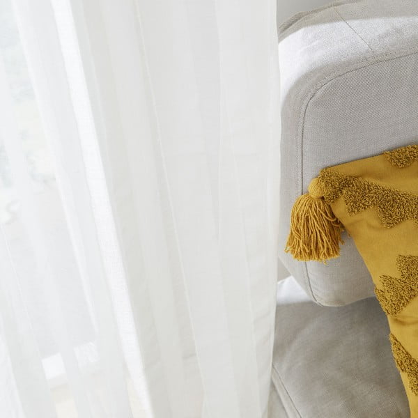 Biała firanka z woalu 140x183 cm Aletta – Pineapple Elephant-image-2